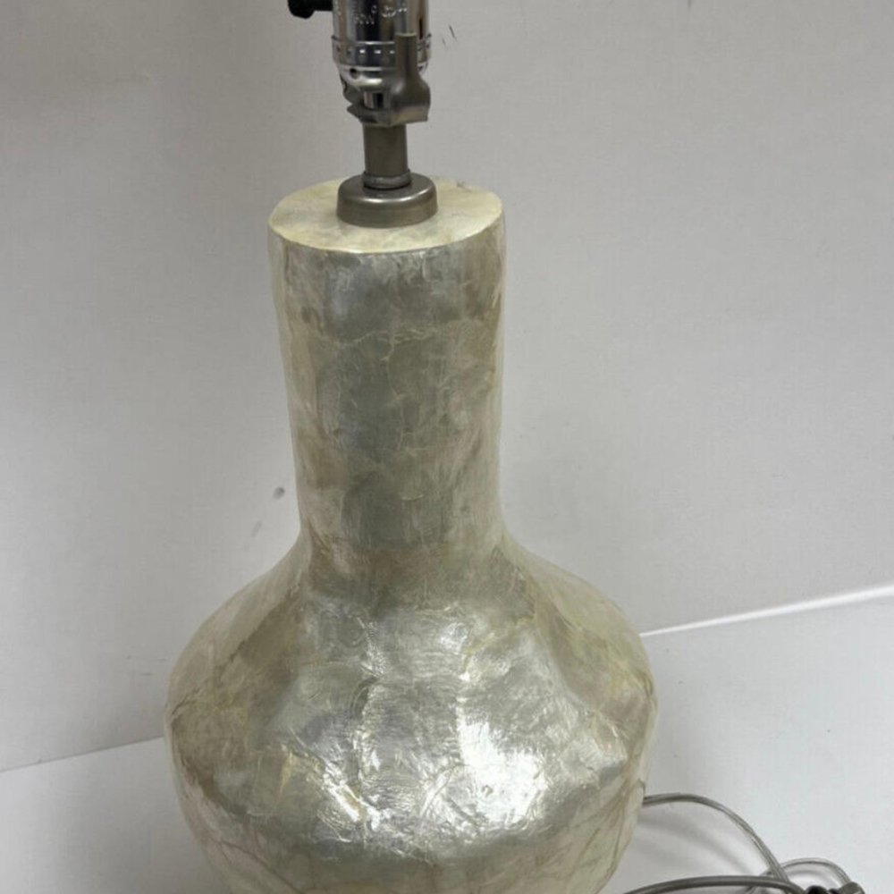 Pottery Barn Kensington Pearlized White Table Lamp 27 inches  * Photo Shoot*